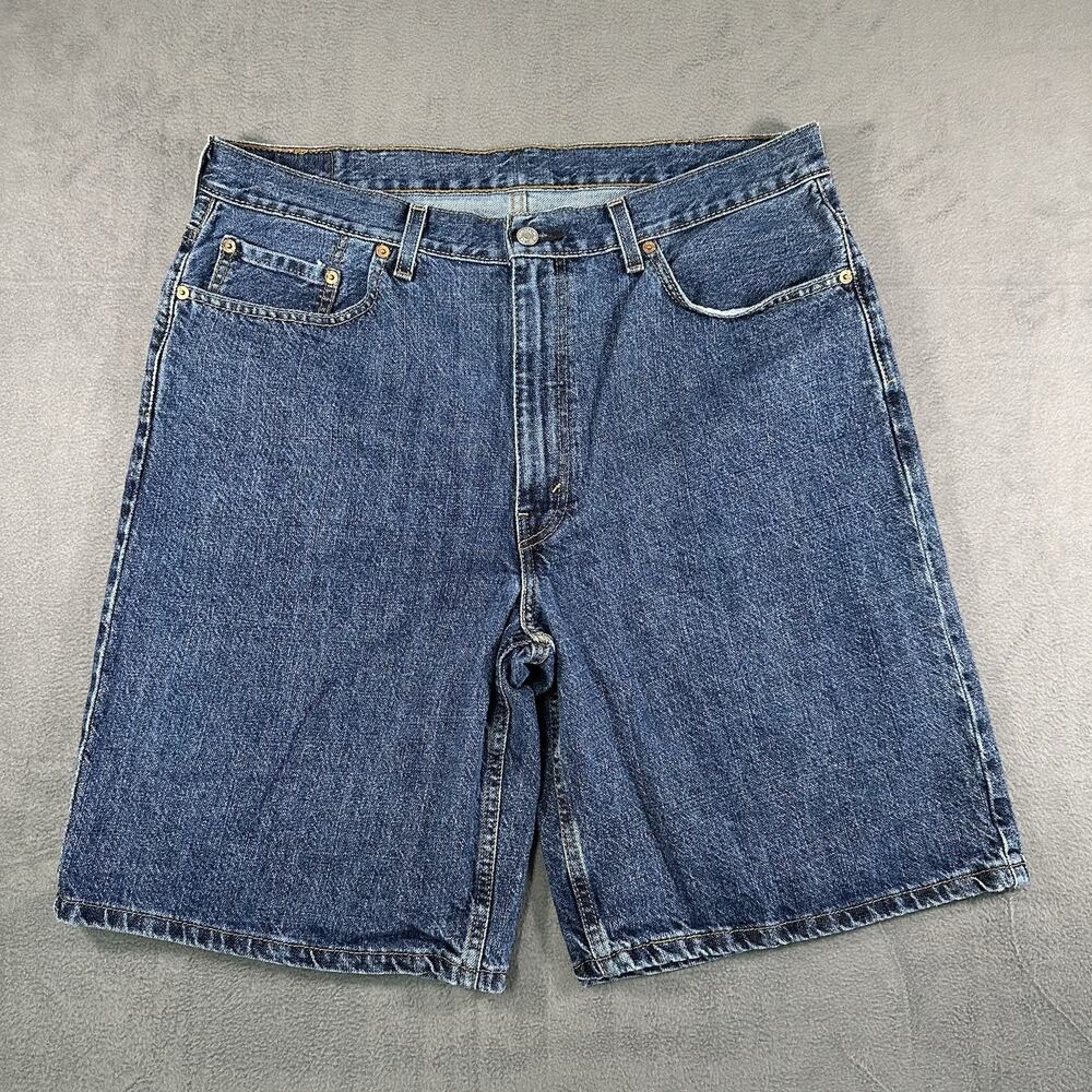 Levi's 550 Mens Relaxed Fit Denim Shorts Blue Medium Wash W38 35550-2111